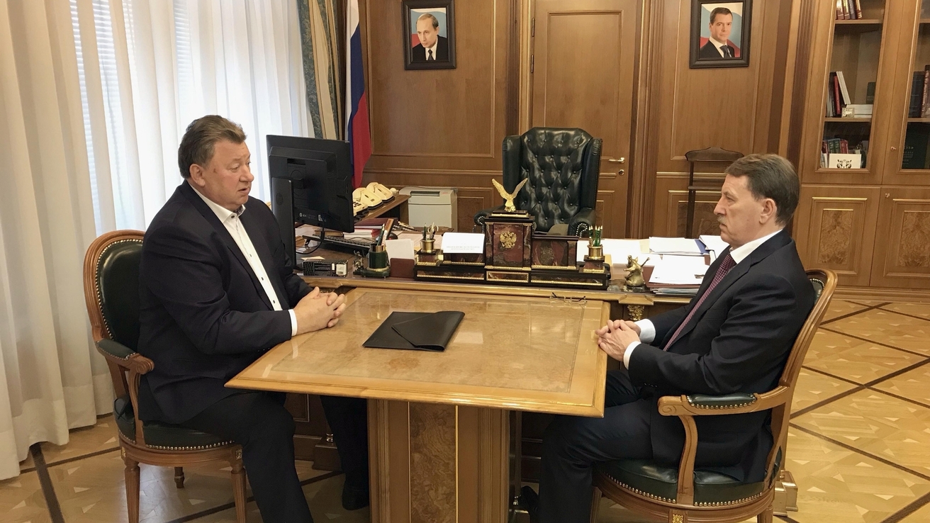 Алексей Гордеев провёл рабочую встречу с председателем Комитета Госдумы по аграрным вопросам Владимиром Кашиным