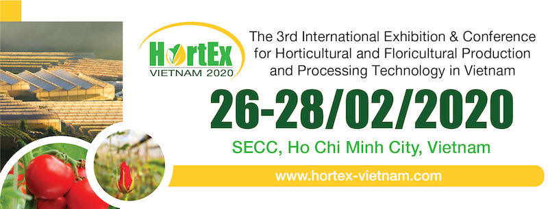 Выставка HortEx Vietnam 2020 откроет быстрорастущие рынки садоводства и цветоводства Вьетнама