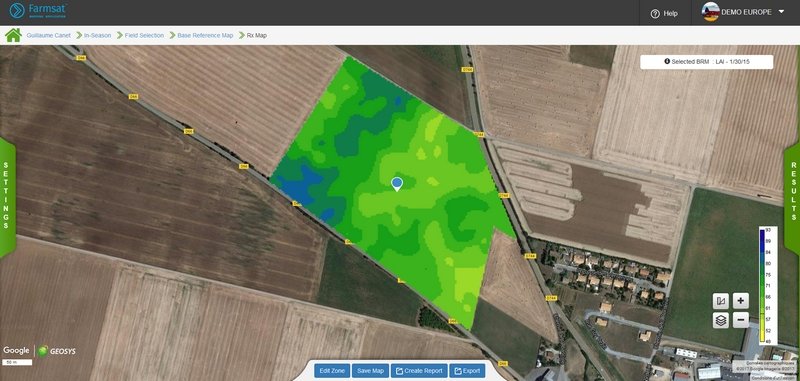 Веб-платформа для создания карт-заданий Farmsat внедряет точное земледелие на каждый гектар