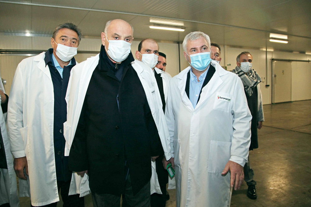 Президент Абхазии посетил грибной комплекс «ТД «Богородские овощи» в подмосковной Электростали
