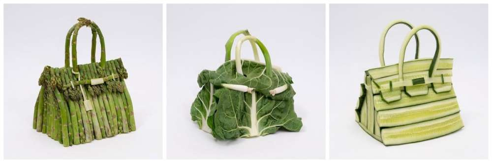 Hermès представил коллекцию сумок из настоящих овощей